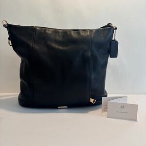 PRICE DROP Coach Black Leather Hobo Purse